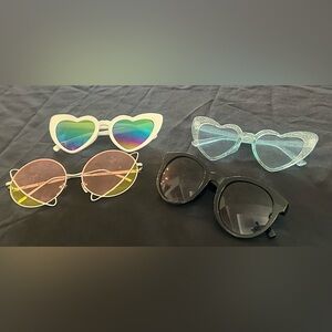 4 pair fashion sunglasses